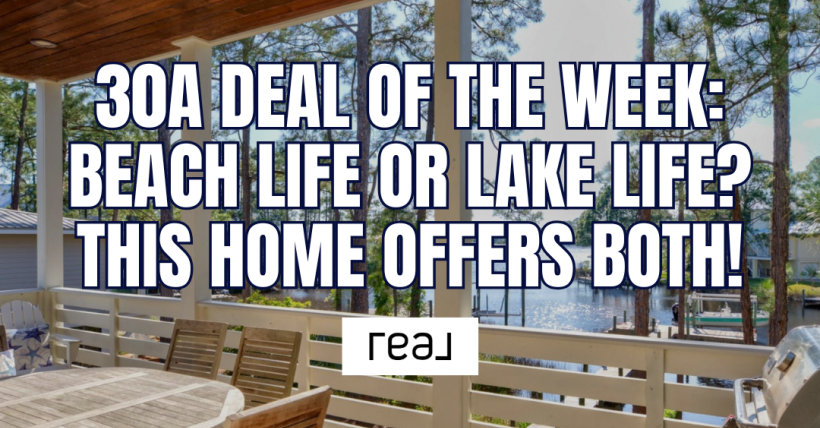Lakefront Home for Sale on 30A with Private Dock, Pool, and Boat – Seagrove Beach Deal